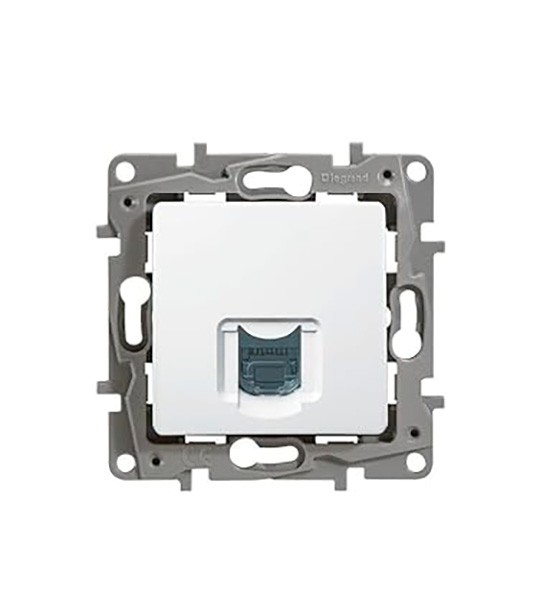 Conector NILOE RJ45 categoría 6 UTP blanco